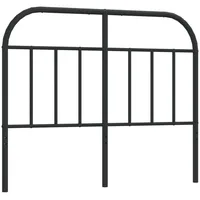 VidaXL Kopfteil Metall Schwarz 120 cm