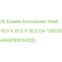 Esselte Archivboxen weiß 10,0 x 25,0 x 35,2 cm,