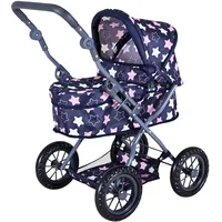 Knorrtoys 63443 - Puppenwagen First Princess Star Blue Pink,