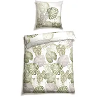 SCHIESSER Bettwäsche »Bretta aus weicher Baumwolle mit filigranem Palmwedel-Muster«,