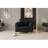 99rooms Bello Sessel Strukturstoff NEVE Schwarz