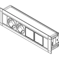 EVOline Evoline, Frame-Dock Data Steckdosenleiste, 2-fach, 2 freie Modulplätze