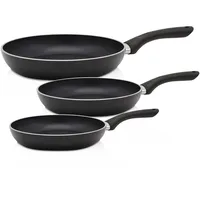 Krüger Pfannen-Set KRÜGER "Venezia", schwarz, Pfannen, Ø 20/28/28 cm,