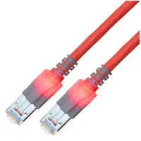 EasyLan CS1ORCDCD0050 - Cat.6 LED Patchkabel DualBoot S/FTP rot,
