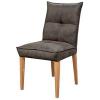 G + K Polsterstuhl - Anthrazit - Braun -