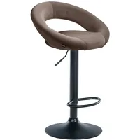 CLP Barhocker Olinda Samt braun/schwarz