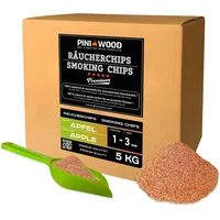 PINI 5 Kg Räucherchips Apfel 1-3 mm Smoking Chips