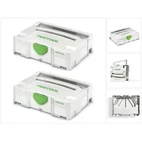 Festool 2 x Systainer T-LOC SYS 1 TL Werkzeug