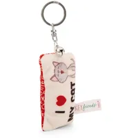 NICI Schlüsselanhänger Mini Plüschkissen I Herz My cat 8cm