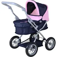 Knorrtoys 63442 - Puppenwagen First Princess Blue, klappbar, Schieberhöhe: