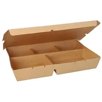Papstar 25 Lunchboxen, Pappe 5-geteilt 900 ml 4,2 cm