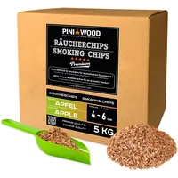 PINI 5 Kg Räucherchips Apfel 4-6 mm Smoking Chips