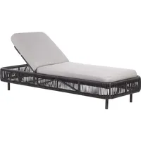 Beliani Gartenliege 70 x 33 x 190 cm Grau