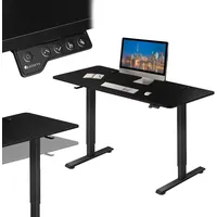 Juskys Schreibtisch Office Stand 140x60cm - Elektrisch stufenlos verstellbar