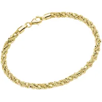 Smart Jewel Armband Fantasiekette, gedreht, Silber 925 Armbänder &