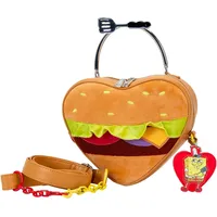 Loungefly Nickelodeon Spongebob Krabby Patty Plush Crossbody Bag