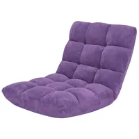 Costway - Bodenstuhl verstellbar, Bodensessel gepolstert, Bodenkissen mit Rückenlehne,