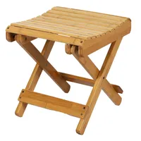 URBAN LIVING Bambus Klapphocker Klapp-Hocker klappbarer Stuhl