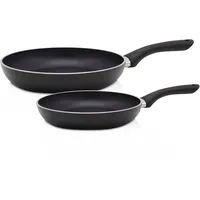 Krüger Pfannen-Set KRÜGER "Venezia", schwarz, Pfannen, Ø 24/28 cm,