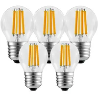 Trango 5er Pack E27006*5 LED Filament Birne 5 Watt