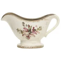 Chic Antique Florac Schüssel mit Blumenmotiv, 14x24x12,5 cm