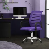 ML-Design Bürostuhl ergonomisch, Lila, Höhenverstellbarer Drehstuhl