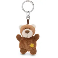 NICI Schlüsselanhänger Bär braun mit Stern 5cm