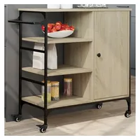 VidaXL Küchenwagen Sonoma-Eiche 87,5x38,5x84,5 cm Holzwerkstoff