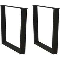 VidaXL Esstisch Beine V-Form 90 x 73,3 cm schwarz
