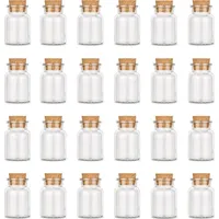 Ankerkraut Leeres Korkenglas, klein, 24 leere kleine Korkengläser