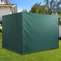 Outsunny Abdeckplane Schutzhülle Gartenmöbel Abdeckhaube Rechteckig PE Grün 215