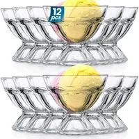 VILDE Eisbecher Eisschale Eisschalen Dessertschale aus Glas | Spülmaschinenfest