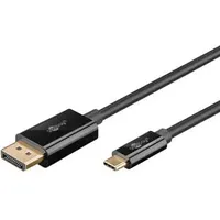 Goobay 75705 USB-C/Displayport 2,0m schwarz