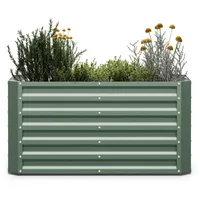 Blumfeldt High Grow Straight Hochbeet 120x60x60 cm Stahl-Wellblech Einfacher