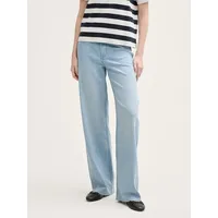 Tom Tailor Wide Leg Hosen - Clean Light Stone