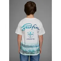 Chiemsee T-Shirt "WAVE", Jungen, Gr. 176/182, weiß, Jersey, Obermaterial: