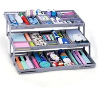 Belle Vous Erweiterbarer Schubladenorganizer - 3-stufiger Kommode Organizer für