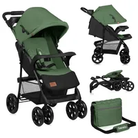 Lionelo - Kinderwagen EMMA PLUS grün/schwarz - Grün/Schwarz