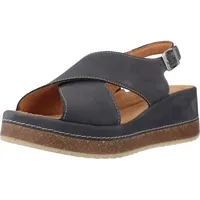 CLARKS für Damen. 26181440 Ledersandalen Kassanda Step marine (39),