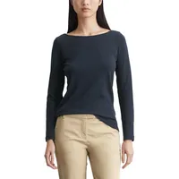 Marc O'Polo Damen B41243952493 Longsleeve Aus Bio-Baumwolle, Langarmshirt Mit