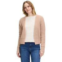 Betty & Co Grobstrickjacke ohne Verschluss in hellbraun |