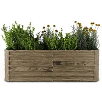 Blumfeldt High Grow Straight Hochbeet, Ergonomisches 972L Hochbeet Metall