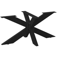 VidaXL Couchtischbein in Spinnenform Schwarz 98x58x(42-43) cm Stahl