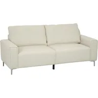 Homcom 3-Sitzer Creme, Textil, Füllung: Schaumstoff, 77x80x193 cm, Wohnzimmer,
