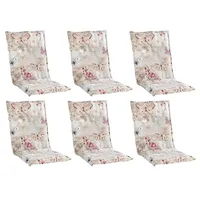 GO-DE Stuhlauflagen Mittellehner 6er Set - Mittellehner - mit