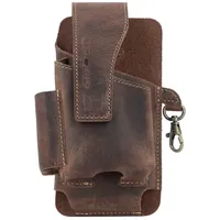 GREENBURRY Vintage Gürteltasche Leder 8 cm brown Braun Herren