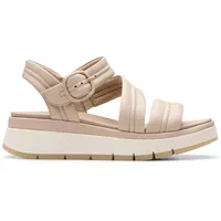 CLARKS Femme Tuscan Strap Sandale, Sand Leather, 36 EU