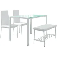 Vicco Esstisch-Set Grand, 120 x 70 cm 4-teiliges Set