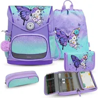 Belmil Compact Plus Premium Schulranzen Set 4-teilig Serenity