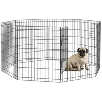 PawHut Welpenauslauf Metall,